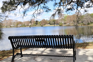 Example of a park bench dedication